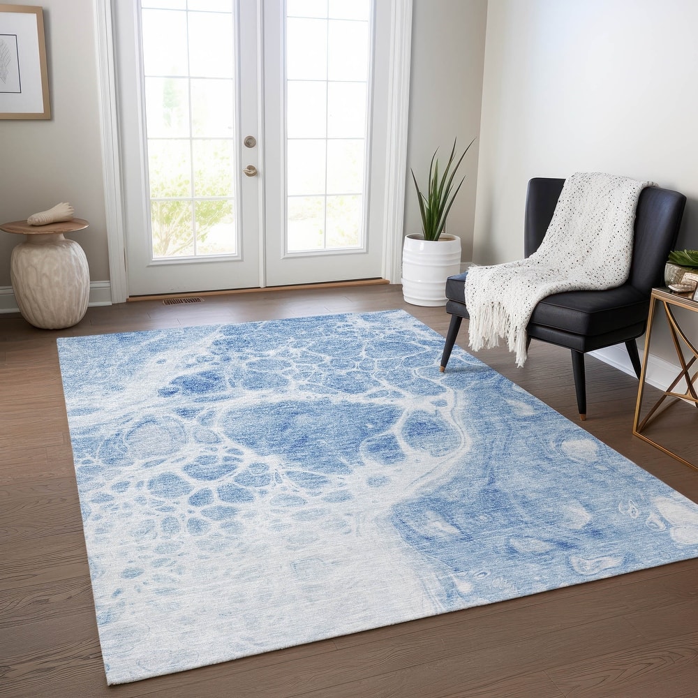 Machine Washable Indoor/ Outdoor Chantille Contemporary Rug