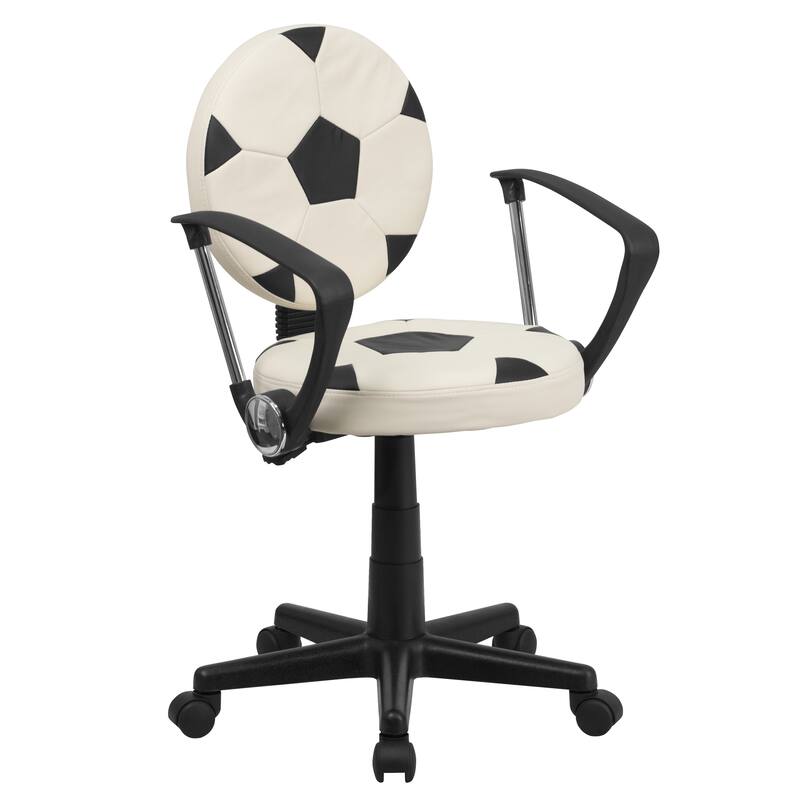 Sports Swivel Task Office Chair with Arms - Soccer