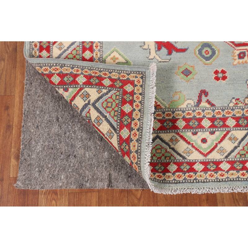 Kazak Oriental Area Rug Handmade Traditional Wool Carpet - 5'0" x 6'7"