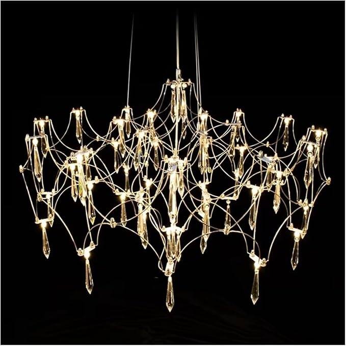 KAYLA Modern Crystal Chandelier - Luxury LED Pendant Ceiling Light - L125