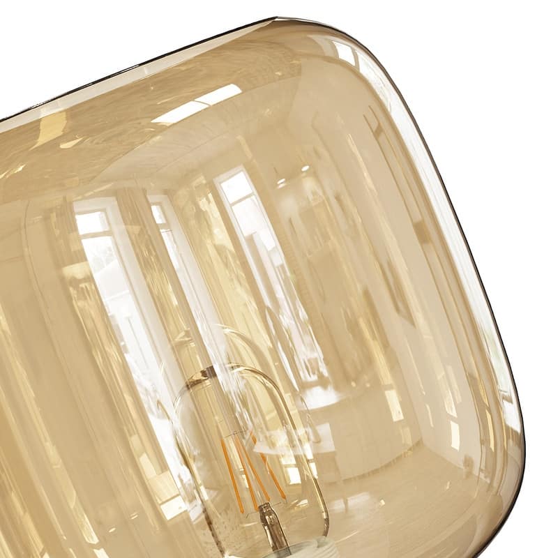 Bedside Table Lamp for Bedroom Glass Shade Bedside Lamps