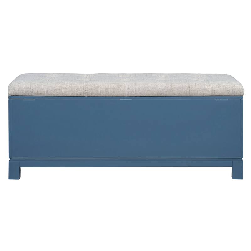 Shoe Bench with Removable Cushion and Hidden Storage