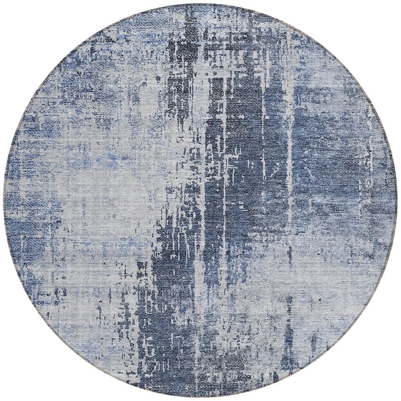 HomeRoots Abstract Transitional Rectangle Outdoor Rug