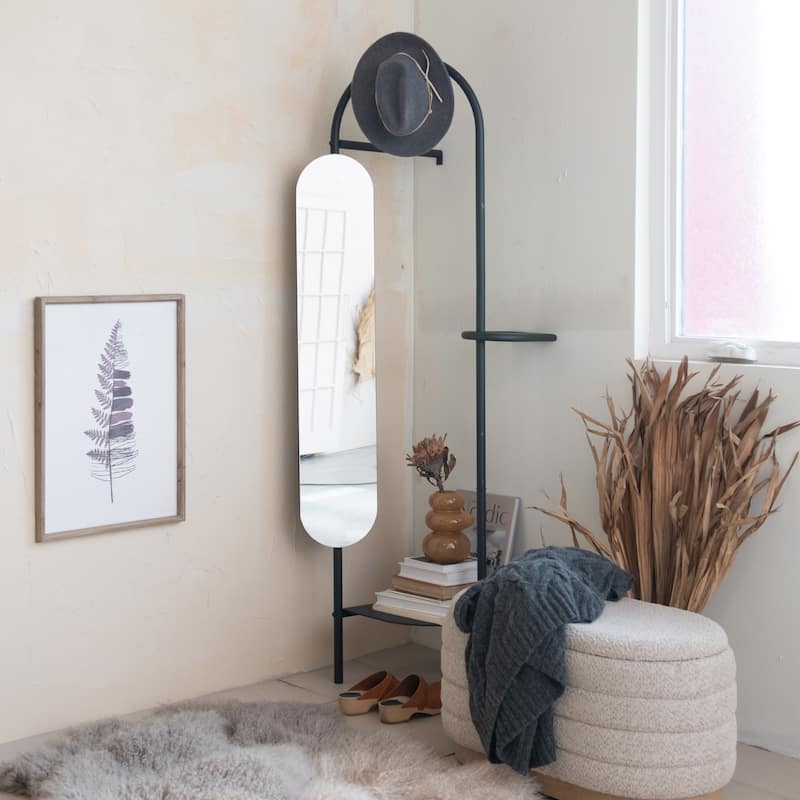 Vogue Metal Dressing Mirror - Black
