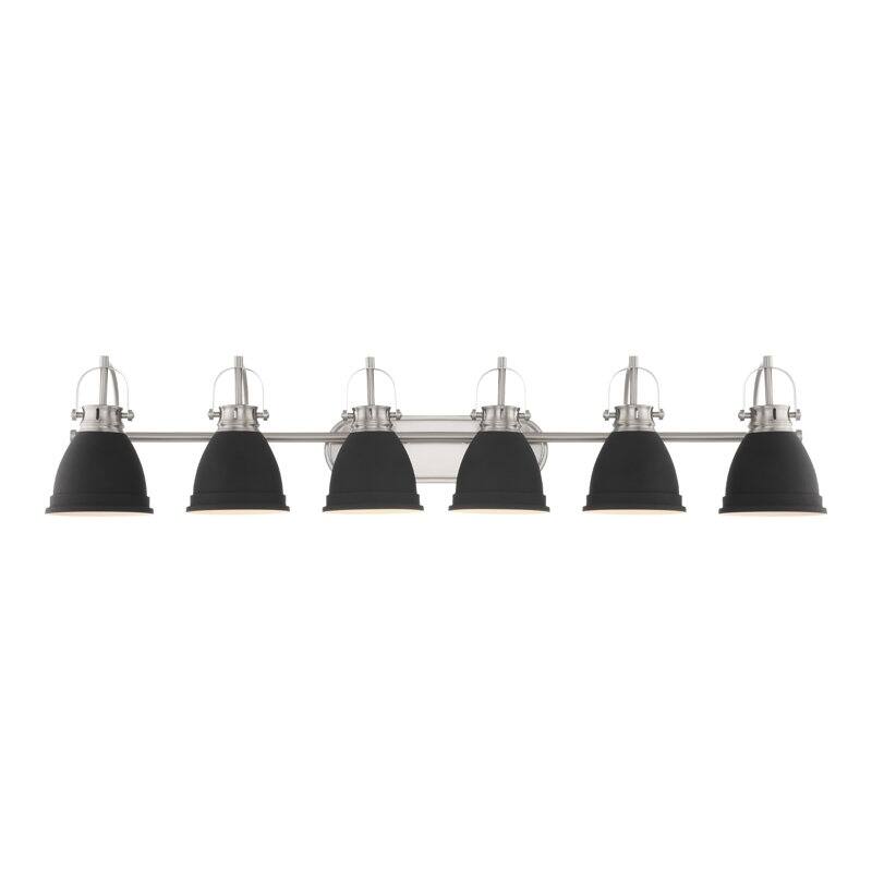 Acroma 6-light Modern Industrial Bathroom Vanity Lights - 52 inches