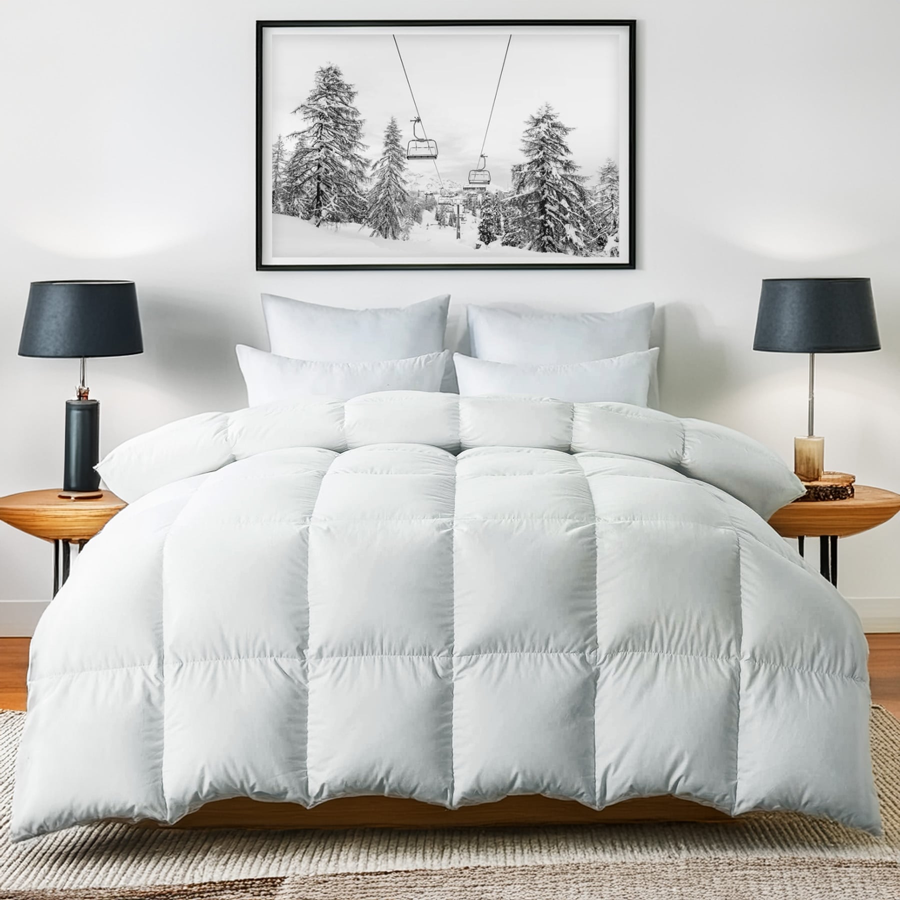 Highland Feather Winter Cozy Series European Extra Warm Premium White Down Comforter