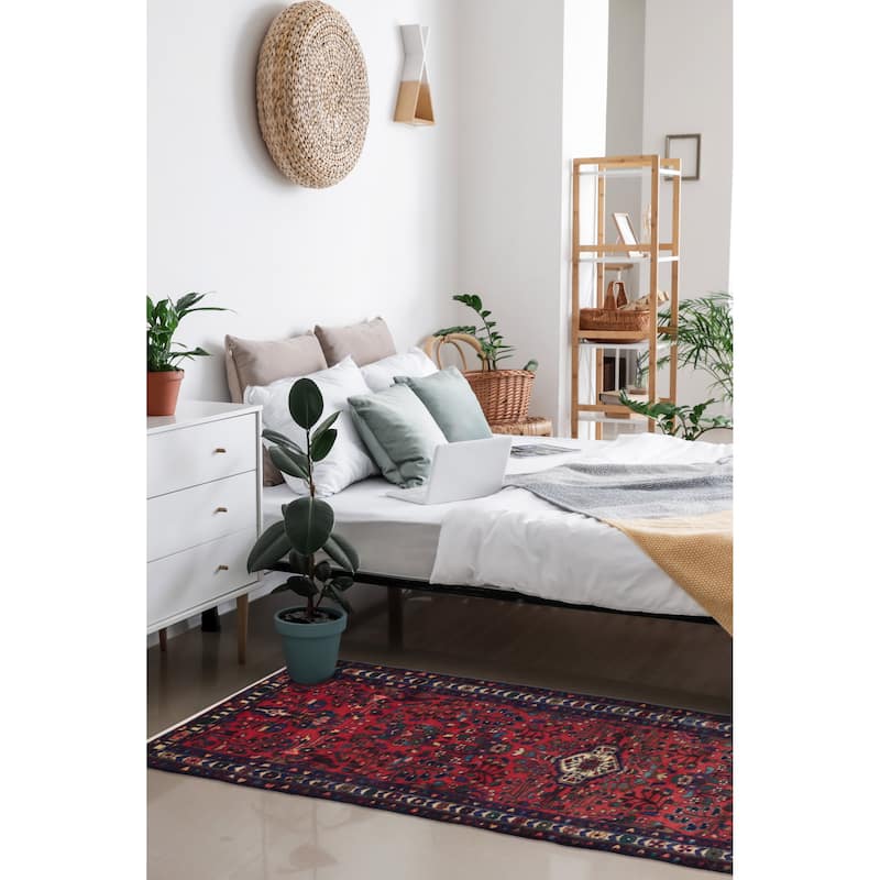 ECARPETGALLERY Hand-knotted Anadol Red Wool Rug - 2'7 x 9'11