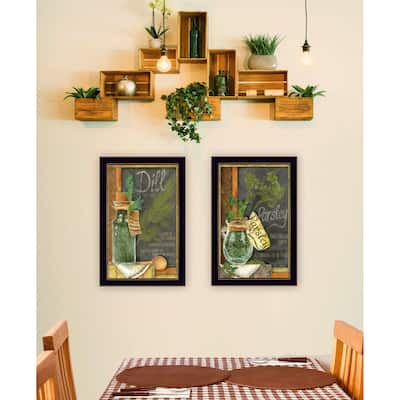 Trendy Decor 4U "Dill & Parsley" Printed Framed Wall Art by Ed Wargo