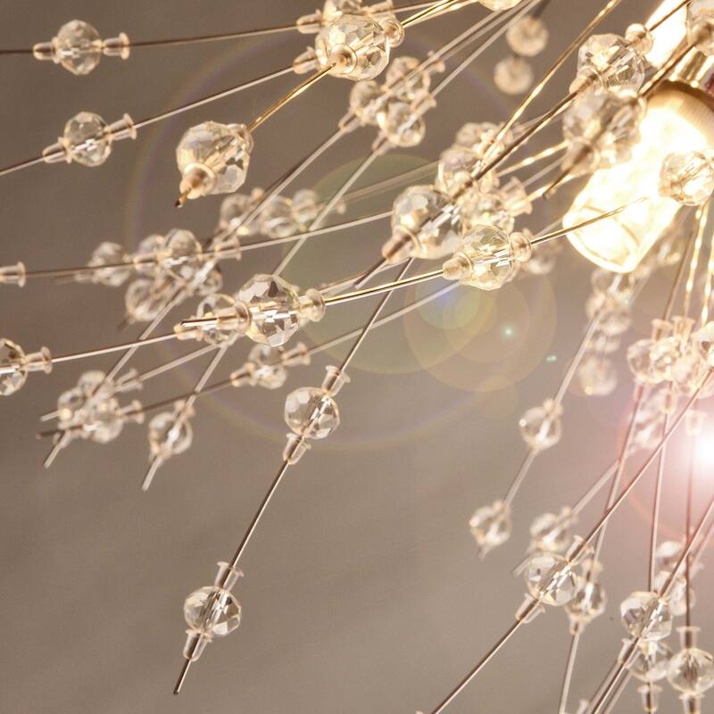 8/9/12/16-Light Modern Linear Sputnik Firework Dandelion Crystal Chandelier