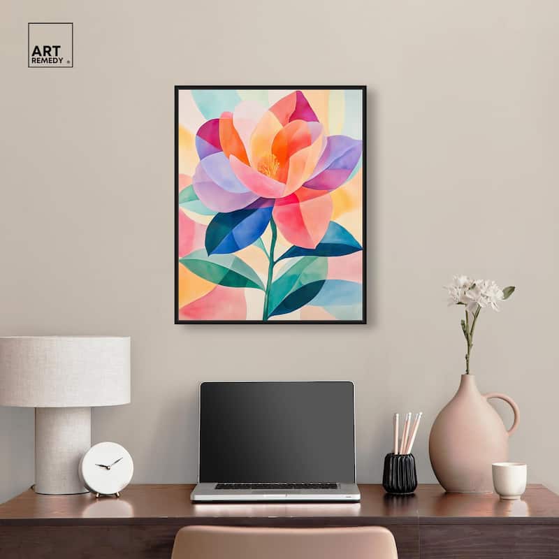 Ail Geofloral II Canvas by Art Remedy