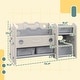 preview thumbnail 8 of 8, 2 Tier Toy Organizer with 4 Storage Boxes & Bookshelves