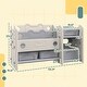 preview thumbnail 7 of 9, Kids Toy Storage, 2 Tier Toy Organizer with 4 Storage Boxes & Bookshelves for Kids Room, Nursery, Playroom
