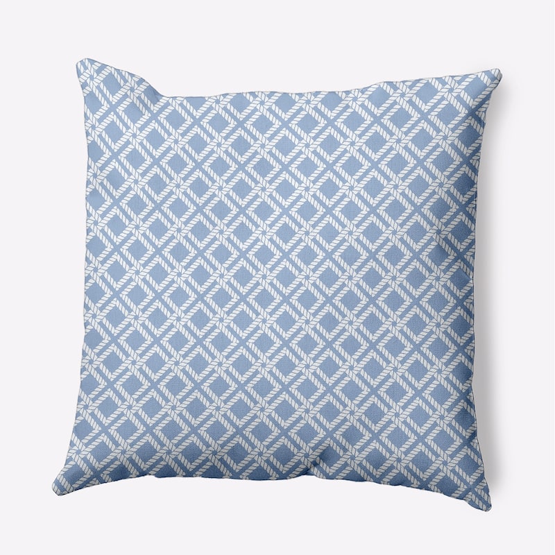 Rope Rigging Indoor/Outdoor Throw Pillow - Peri - 18" x 18"