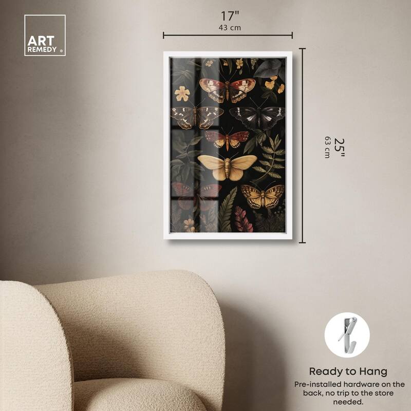 Winged Visitors III Shadowbox by Art Remedy