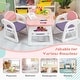 preview thumbnail 9 of 25, Kids Table and Chair Set with Building Blocks - 31" x 19" x 19" (L x W x H)