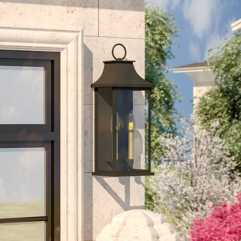 Maxax Black Metal Outdoor Wall Light