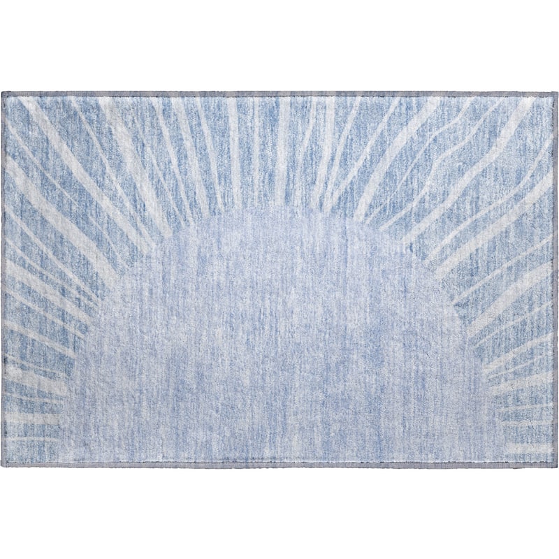 Premium Washable Super Soft Contemporary Rays Mayfield Rug