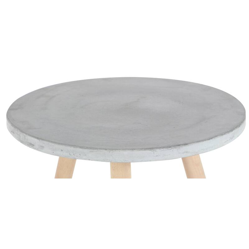 Fiberclay Ceramic Accent Table - Gray - Roche River Decor