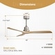 preview thumbnail 60 of 72, Sofucor 52''/60" Large Ceiling Fan without Lights, Remote Control and Reversible Motor Included, Smart Optinal