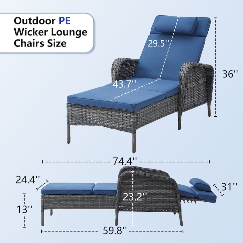 Patio Lounge Chairs Single Lounge Chaise