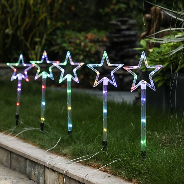Christmas star stake lights hot sale