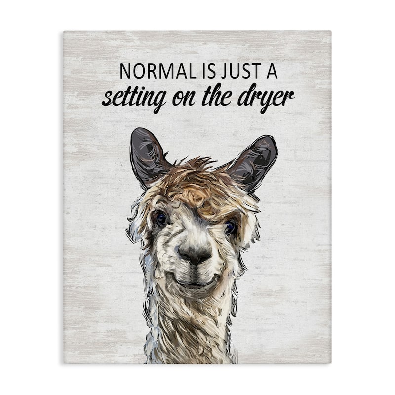 Stupell Normal is Just Dyer Setting Canvas Wall Art Design By Lettered and Lined - 24 x 30