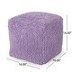 preview thumbnail 29 of 27, Moloney Modern Microfiber Chenille Square Pouf by Christopher Knight Home