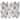 TileGen. Leaf Shape 2.75" x 1.25" Aluminum Metal Mosaic Tile in Silver/Bronze Wall Tile (10 sheets/11sqft.)