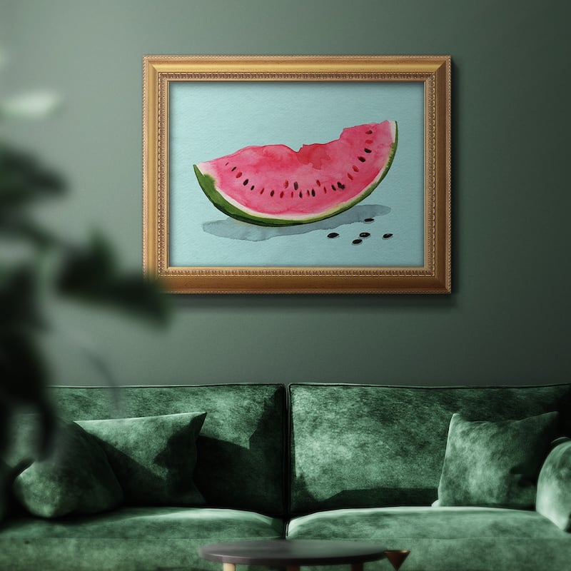 Summer Watermelon II Premium Framed Canvas- Ready to Hang