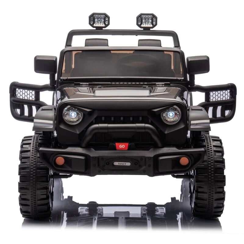 24V Two-Seater Kids Ride On Electric Car W/Parents Control,400w Motor,Provide A Speed Of 1.86-4.35mph For Kids Of 3+