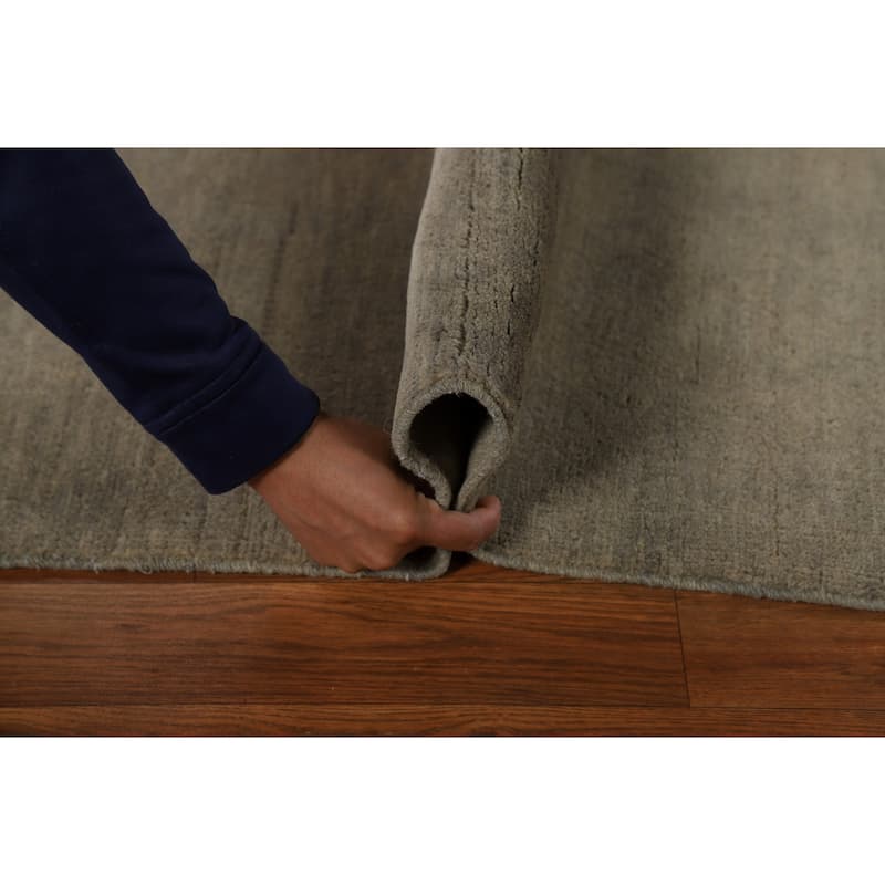 Hand Knotted Oriental 100% Wool Carpet Modern Modern Beige & Ivories Gabbeh Area Rug - 4' 10'' X 3' 4''