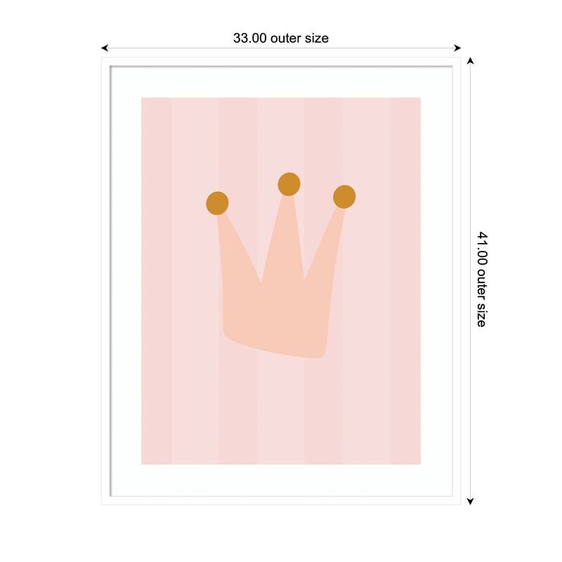 Kate and Laurel Crown by Laura Moss Framed Wall Art Print