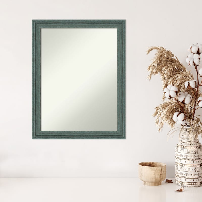 Upcycled Non-Beveled Wood Framed Wall Mirror
