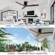 preview thumbnail 118 of 157, YUHAO SylvanAir Modern 52 in. Flush Mount Outdoor/Indoor Ceiling Fan with 3 Solid Wood Blades and DC Reversible Motor