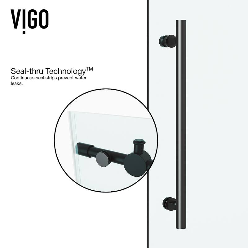 VIGO Winslow Frameless Sliding Shower Enclosure