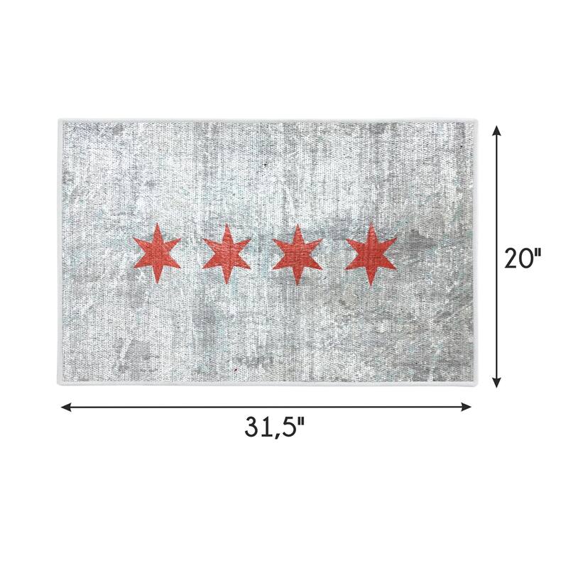 SussexHome Non-Skid Ultra-Thin Area Rugs for Laundry Room, Entryway, Bathroom and Kitchen - Washable Multipurpose Floor Mat