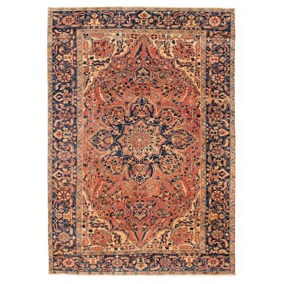 ECARPETGALLERY Hand-knotted Sarabi Dark Copper Wool Rug - 8'4 x 11'10