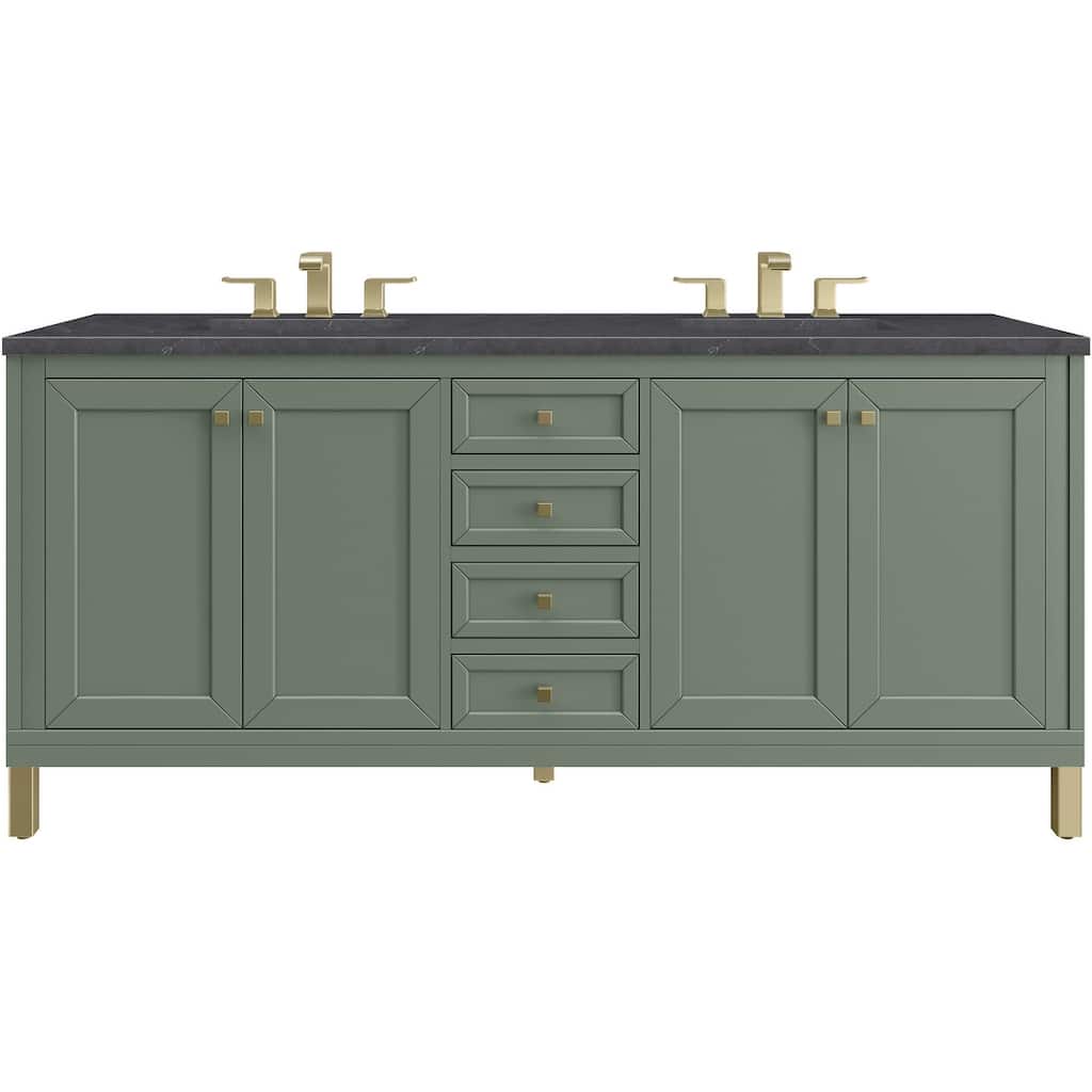 James Martin Vanities 503-V72-3CSP Chicago 72" Free Standing Double
