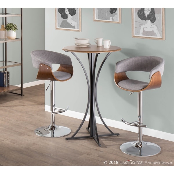 Vintage Mod Mid-century Modern Adjustable Bar Stool. Opens flyout.