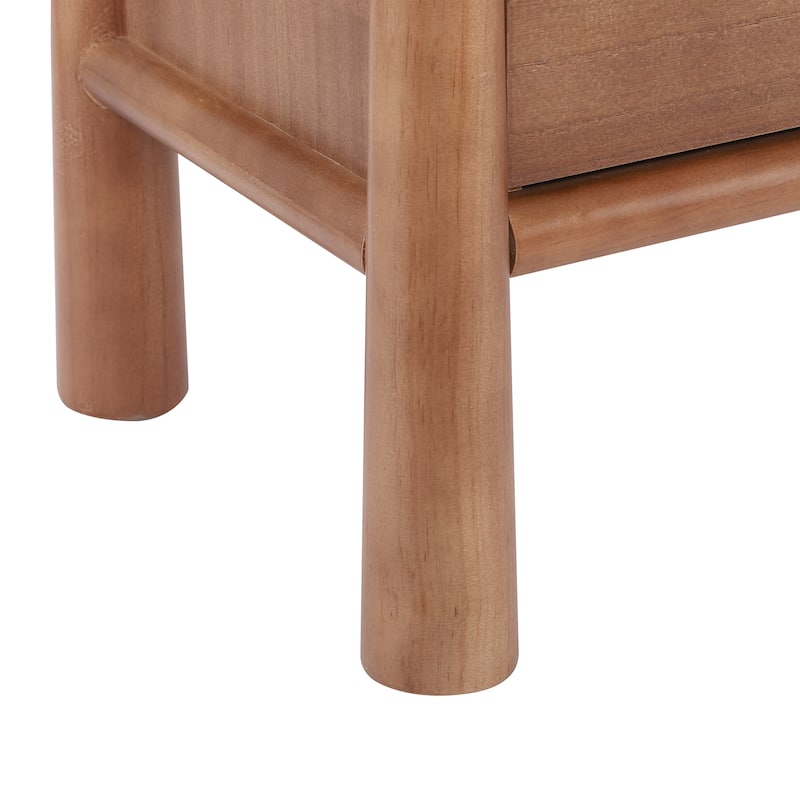 Christopher Knight Home - Modern Minimalist 23.62" Nightstand with Solid Wood Round Tapered Legs, Multi-Functional Use