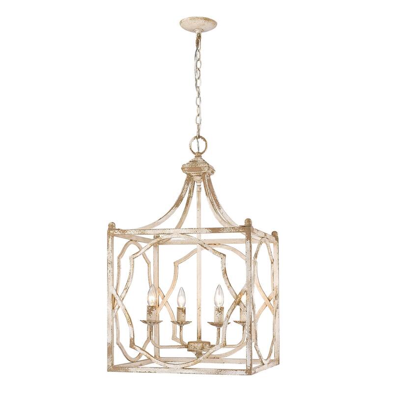 Golden Lighting Laurent 4 Light 18" Wide Taper Candle Pendant
