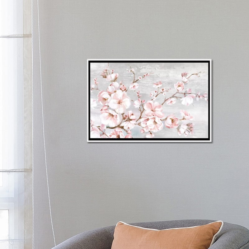 iCanvas "Spring Cherry Blossoms I " by Eva Watts Framed Canvas Print