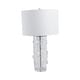 preview thumbnail 9 of 19, Glass Bubble Table Lamp with Crystal Accents and Cylinder Base