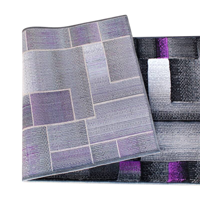 Modern Geometric Style Color Blocked Indoor Area Rug