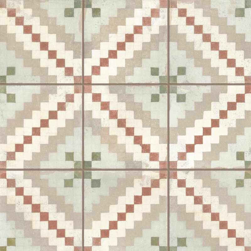 Merola Tile Kings Valentia Ruzafa 8-3/4" x 8-3/4" Porcelain Floor and Wall Tile