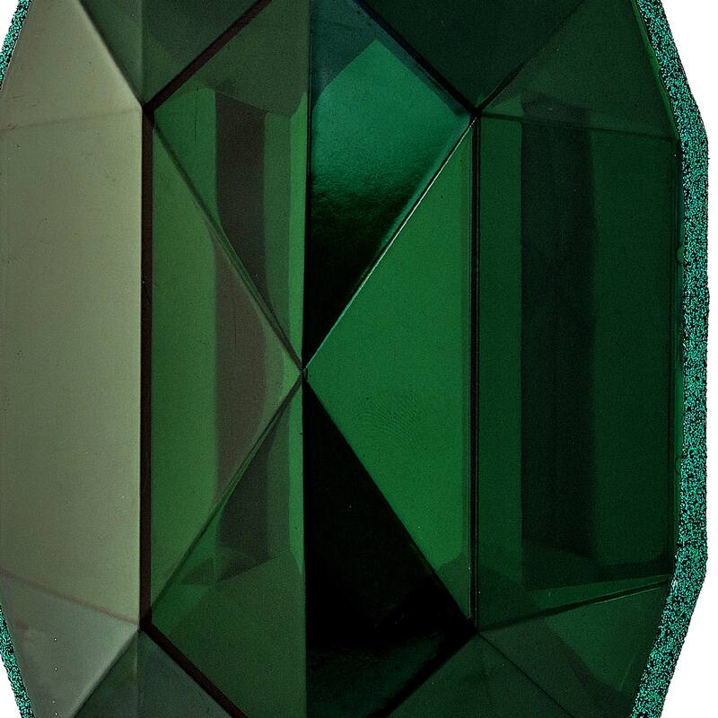 6.5" Acrylic Oval Precious Gem Ornament Set of 3