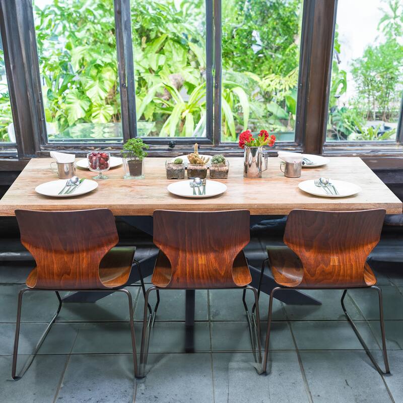 RRI Goods Modern Rectangle Dining Table - Mango Wood Top and Unique Spider Leg Design, 72-Inch