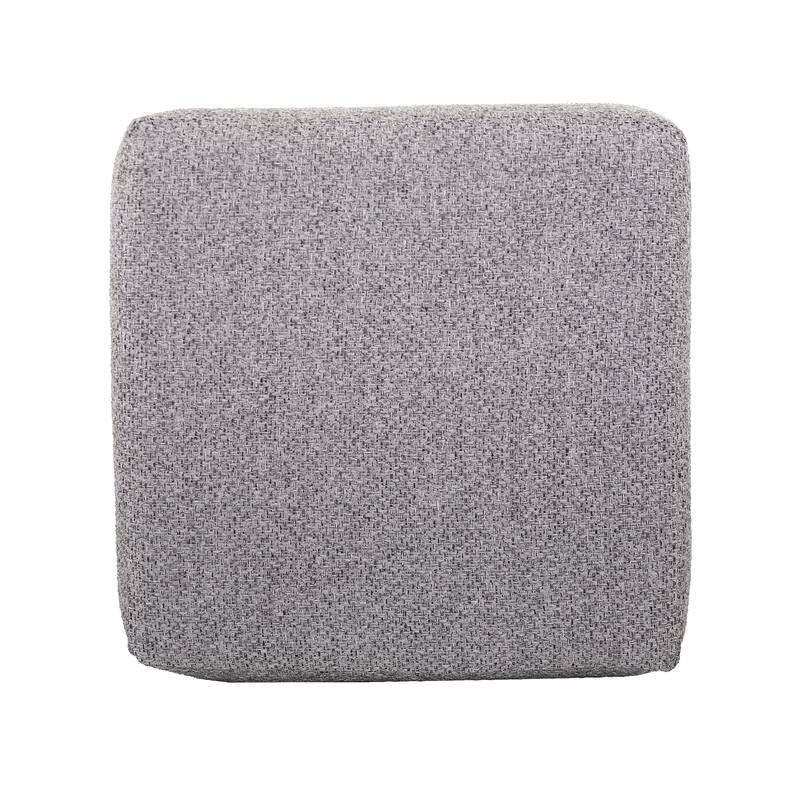 Allan Andrews No Tip Short Block Ottoman with Cover, Panama Collection