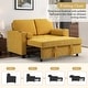 preview thumbnail 117 of 140, 3-in-1 Corduroy Sleeper Sofa Pull-Out Bed Convertible Adjustable Loveseat with USB Port