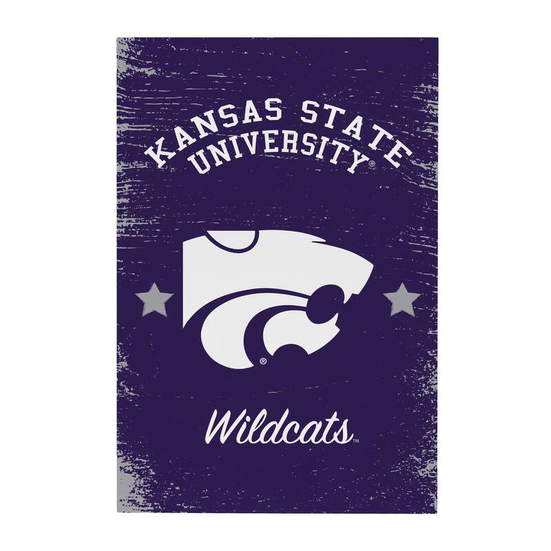 Kansas State University Wooden Door Decor Wall Sign - Multi-Color